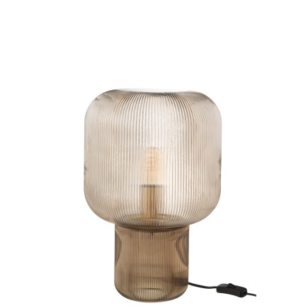 Lampe à poser en verre marron 29*29*42 cm