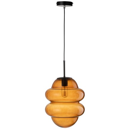 Lámpara de techo de vidrio marrón 28*28*160 cm
