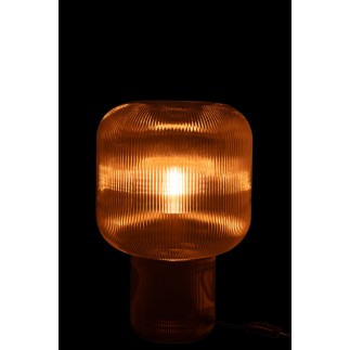 Lampe à poser en verre marron 29*29*42 cm