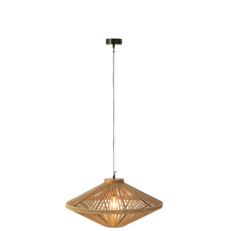 Lampe suspendue en métal naturel 62*62*33 cm