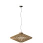 Candeeiro suspenso em metal natural 77,5 x 77,5 x 36 cm