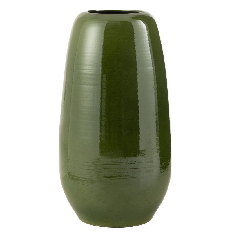 Vaso alto em cerâmica verde 39x39x70 cm