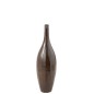 Vase haut en céramique marron 26x26x93 cm