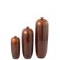 Vase haut en céramique marron 28*28*95 cm