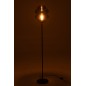 Lampe haute en métal et verre gris 28*28*160 cm