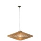Candeeiro suspenso em metal natural 93x93x36 cm