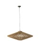 Candeeiro suspenso em metal natural 93x93x36 cm