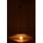 Candeeiro suspenso em metal natural 93x93x36 cm