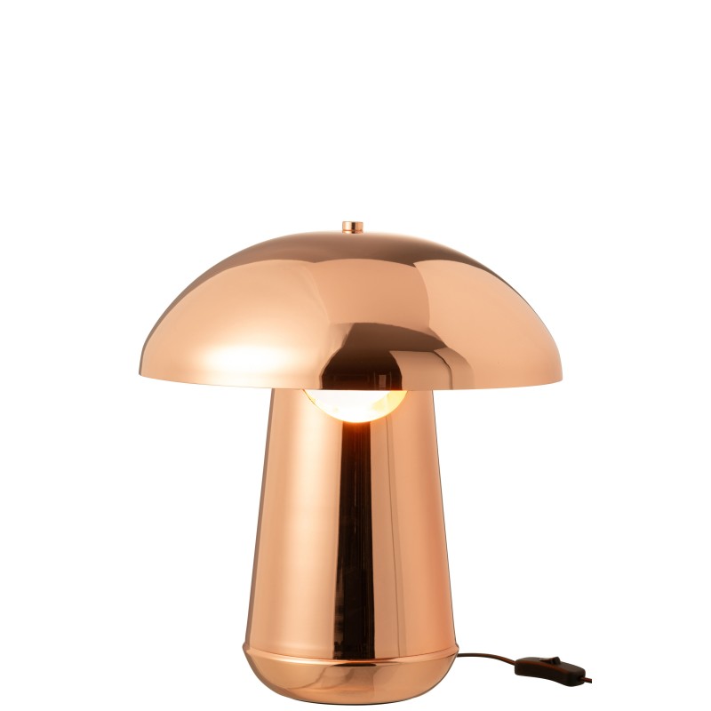Lámpara seta de metal cobre 35*35*43 cm