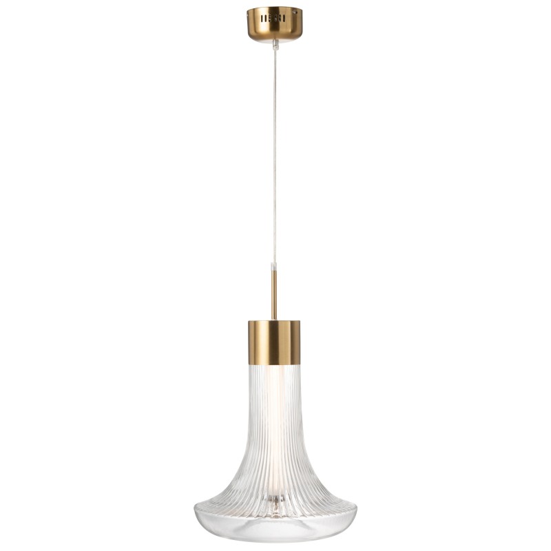 Lámpara de techo de vidrio transparente 34*34*160 cm