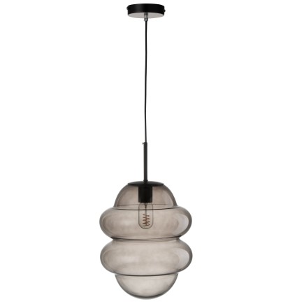 Lámpara de techo de vidrio gris 28*28*160 cm