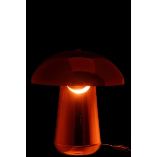 Lámpara seta de metal cobre 35*35*43 cm