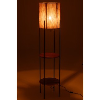 Lámpara estantería de metal negro 38*38*160 cm