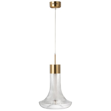 Lámpara de techo de vidrio transparente 34*34*160 cm