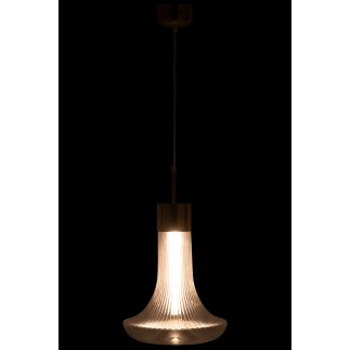 Lámpara de techo de vidrio transparente 34*34*160 cm