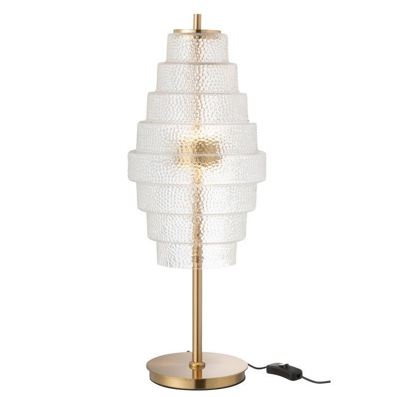 Lámpara de salón de vidrio transparente 22*22*57 cm