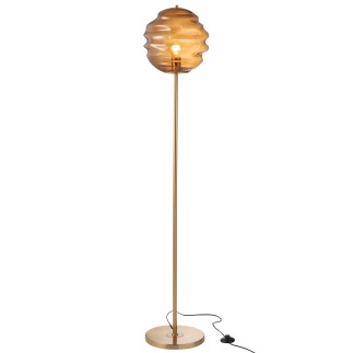 Lampadaire en verre marron 30*30*156 cm