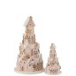 Maison de Noël en polyrésine multicouleur 24.5*24.5*42 cm