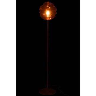 Lampadaire en verre marron 30*30*156 cm