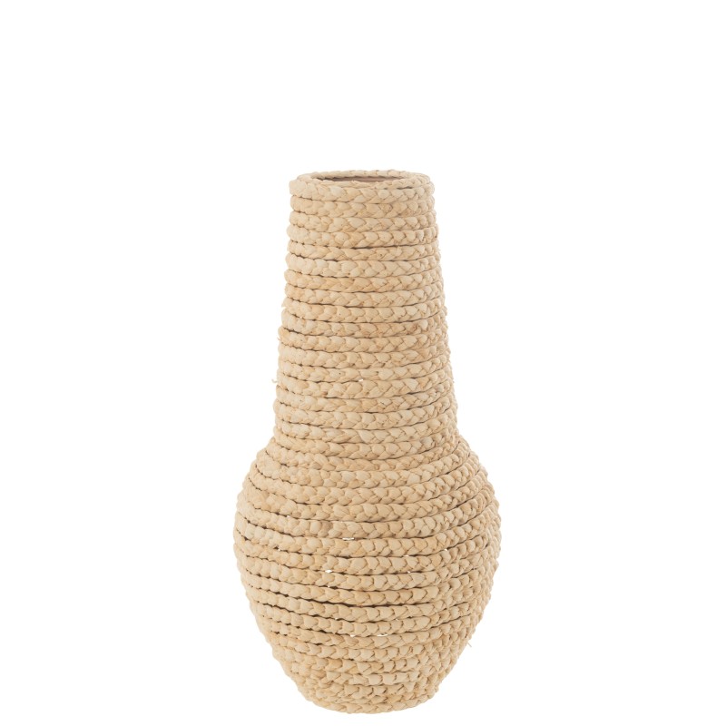Vase afro en bois naturel 31.5*31.5*63 cm