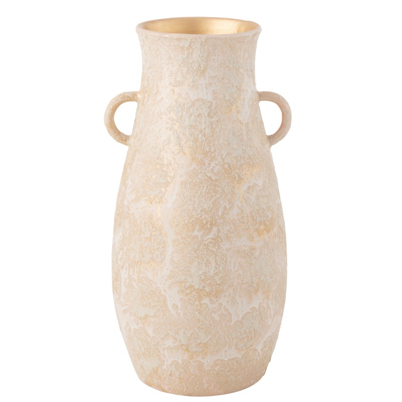 Vase amphore en céramique rose doré 36*36*70 cm