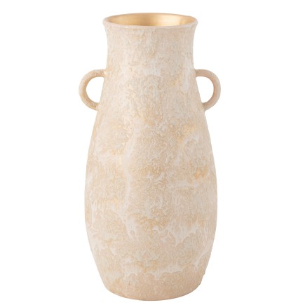 Vase amphore en céramique rose doré 36*36*70 cm