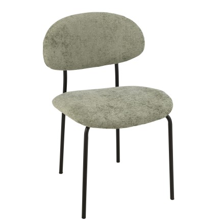 Chaise de table en textile vert 51*55*82 cm
