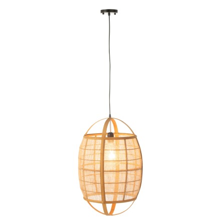 Lámpara de techo de tela natural 37*37*56 cm