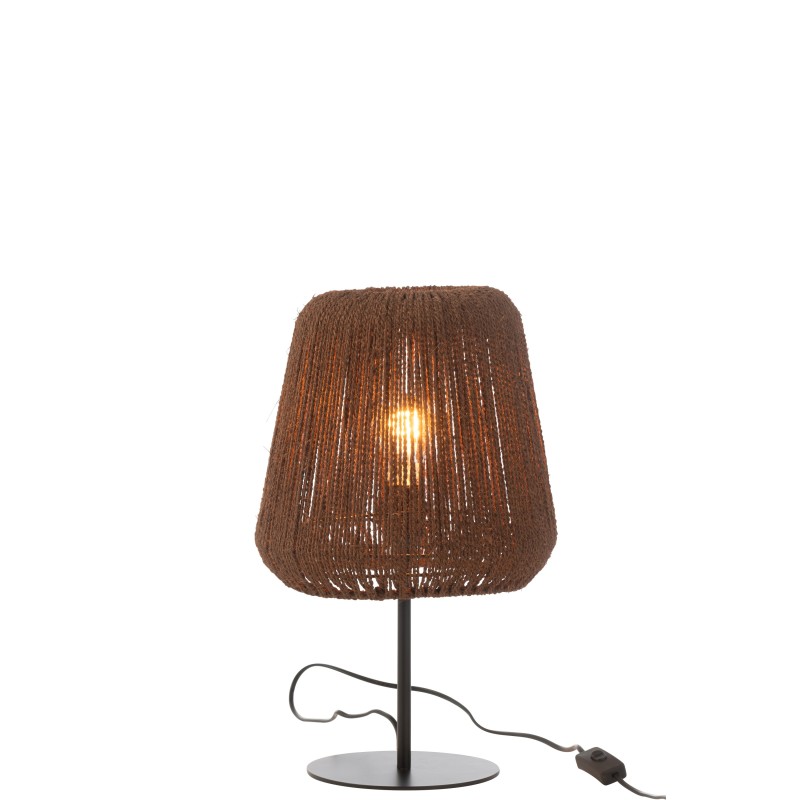 Lámpara de mesa de metal negro 28*28*45 cm
