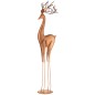 Reina com base em metal cobre 22,5 x 17 x 92 cm