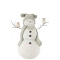 Boneco de neve em poliresina multicolorida 43,5 x 26 x 50 cm