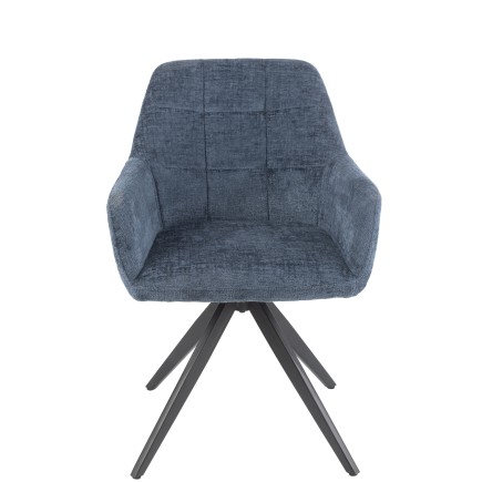 Chaise lounge en métal bleu 58*56.5*85 cm
