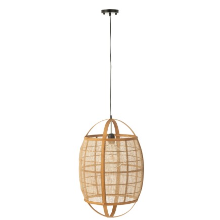 Lámpara de techo de tela natural 37*37*56 cm