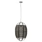 Lámpara colgante de tela negra 37*37*56 cm