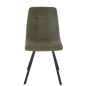 Silla de mesa de metal verde 55*45*85 cm