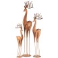 Reina com base em metal cobre 22,5 x 17 x 92 cm