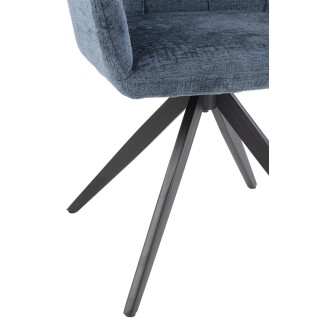 Chaise lounge en métal bleu 58*56.5*85 cm