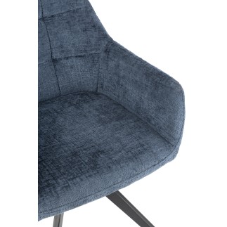 Chaise lounge en métal bleu 58*56.5*85 cm