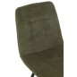 Silla de mesa de metal verde 55*45*85 cm