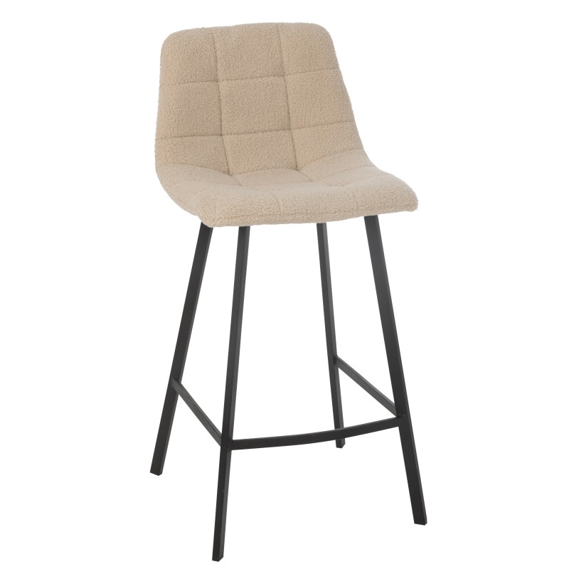 Cadeira de bar em metal castanho 46x43x95 cm