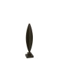 Objeto decorativo de madera negra 15*15*70 cm