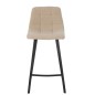 Cadeira de bar em metal castanho 46x43x95 cm