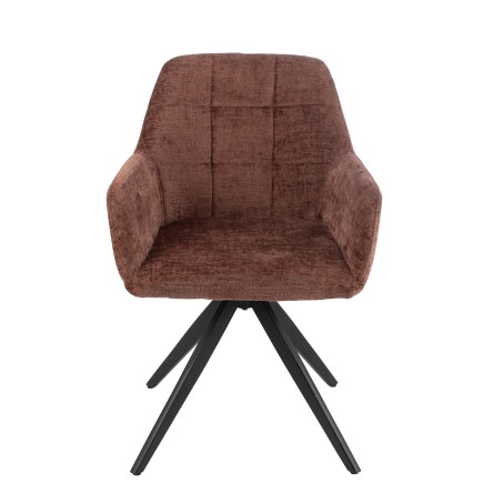 Chaise en métal marron 58*56.5*85 cm