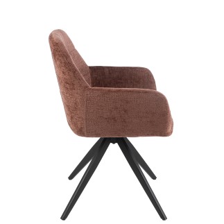 Chaise en métal marron 58*56.5*85 cm