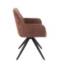 Chaise en métal marron 58*56.5*85 cm