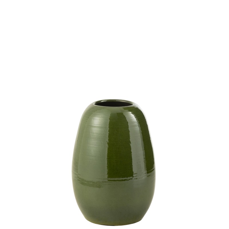 Vaso de cerâmica verde 29x29x40 cm Vaso de cerâmica verde 29x29x40 cm