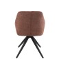 Chaise en métal marron 58*56.5*85 cm