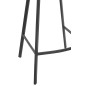 Cadeira de bar em metal castanho 46x43x95 cm