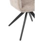 Cadeira em metal cinzento 58x56,5x85 cm