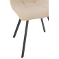 Cadeira em metal castanho 55x45x85 cm